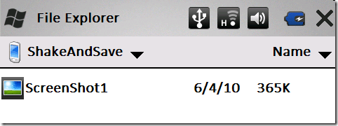 ekraanipildid Windows Mobile'is