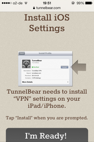 Seadistage VPN oma iPhone'is minutitega tunnelbear tunnelbear4 abil