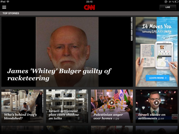 Hankige oma iOS-i rahvusvaheline uudisteparandus BBC cnn1-st