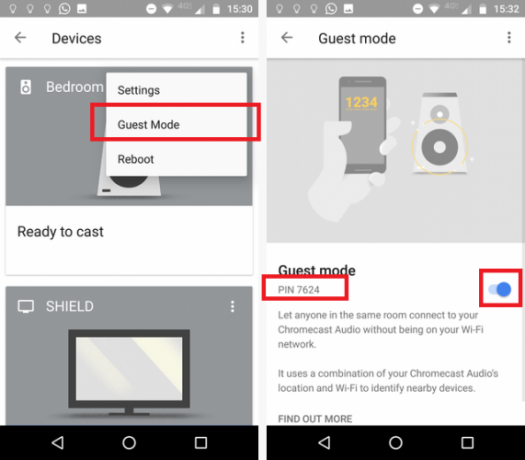 Kuidas külalisrežiimi lubada Chromecast Audio külalisrežiimis chromecast 571x500