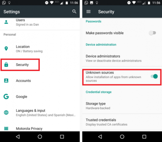Google Play vs. Amazon Appstore: kumb on parem? installige tundmatud allikad 571x500