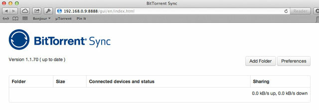 btsync-esialgne ekraan