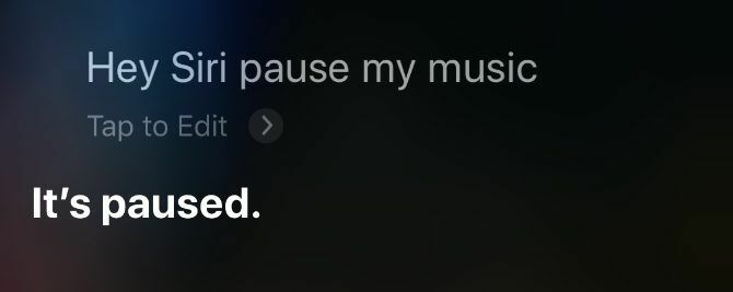 Siri ekraan peatab iPhone'is muusika