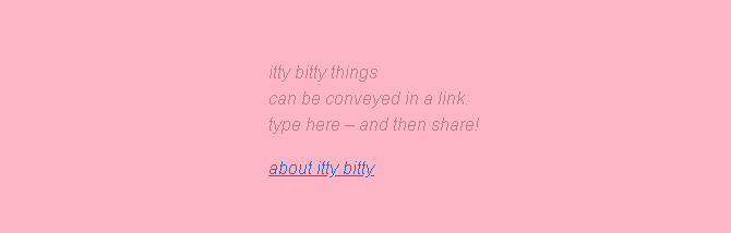 Looge Itty Bitty abil tasuta HTML-i veebisait