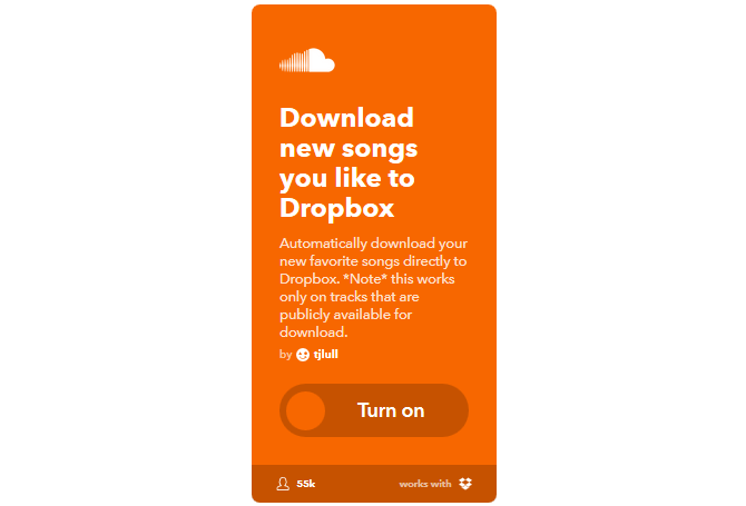 Ülim IFTTT juhend: kasutage veebi kõige võimsamat tööriista nagu Pro 37IFTTT SoundcloudLikesToDropbox