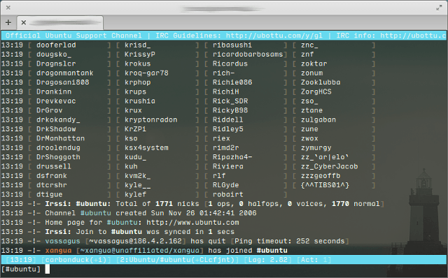 linux-irc-kliendid-irssi