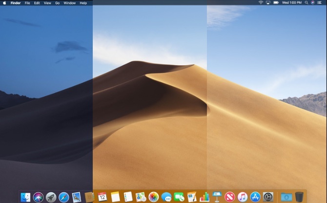 macOS Mojave dünaamiline töölaud