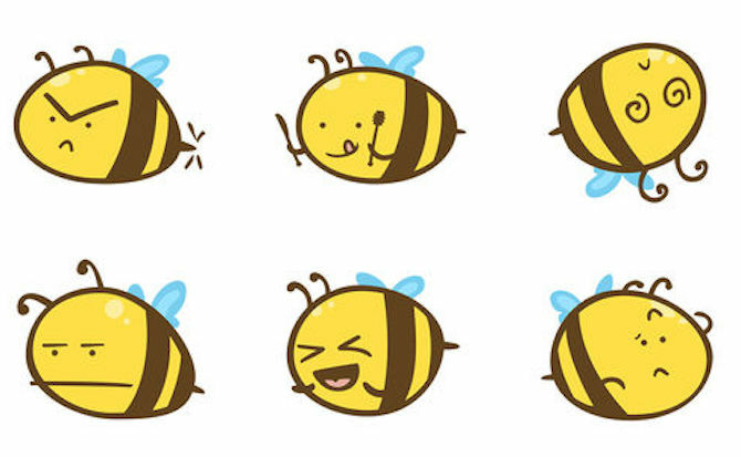 Buzz Bees iMessage kleebispakett