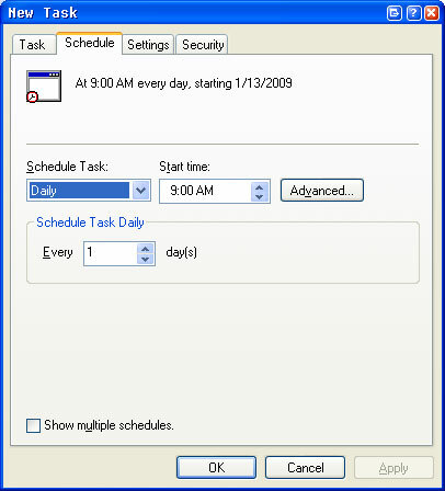 Tasuta kaasaskantav alternatiiv Windows Task Schedulerile freebyte5