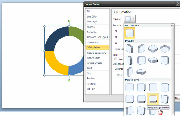 PowerPoint Art: Kuidas luua 3D-ringi, et näidata tsüklilist protsessi, ppt 3d circle07