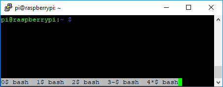 GNU ekraaniterminali akende loend