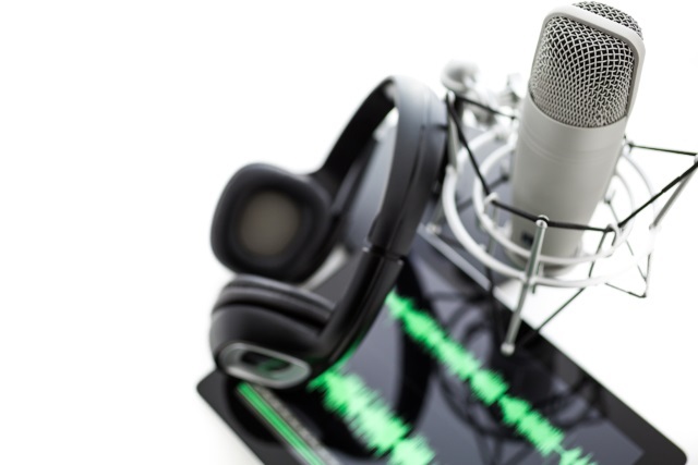 Kõrvaklapid ja mikrofoni Podcast seadmed