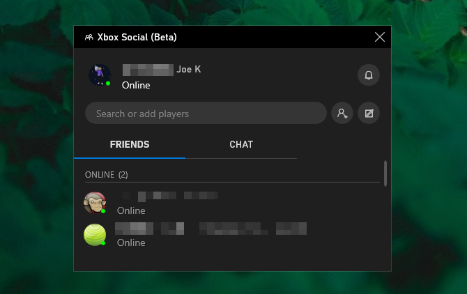 Mänguriba Xbox social