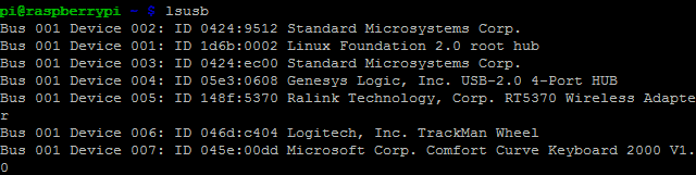 Kasutage lsusbi, et õppida tundma Raspberry Pi-ga ühendatud USB-seadmeid