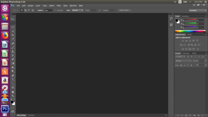 Kuidas installida Adobe Photoshop Linuxile - Photoshop CS6 Ubuntu