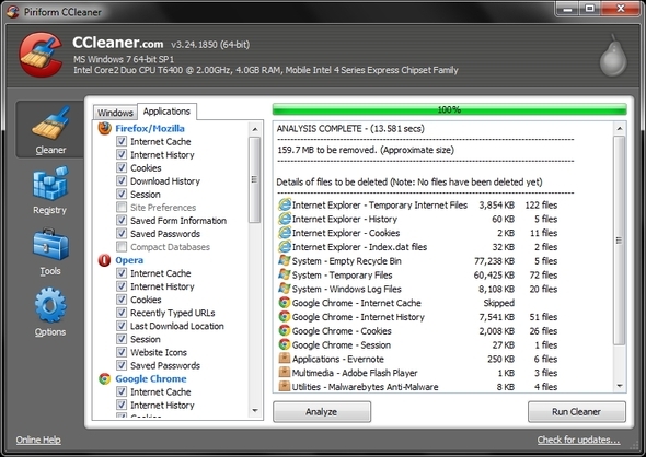 eemaldage tarkvara Windows 7-st