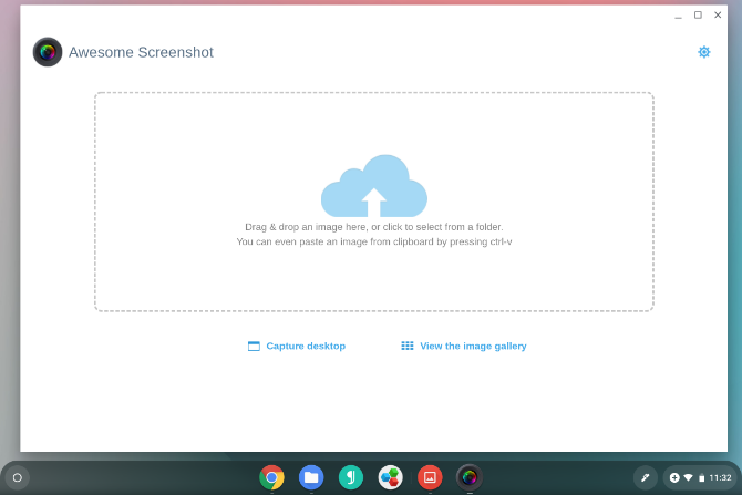 Google Chrome'i veebirakenduse vinge ekraanipilt