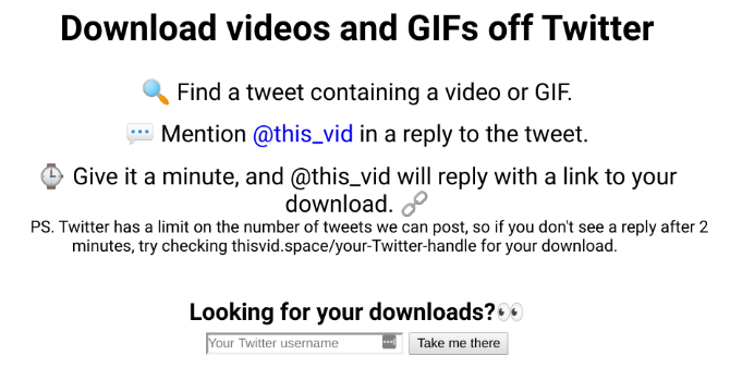 @This_Vid on lihtsaim viis videote allalaadimiseks Twitterisse
