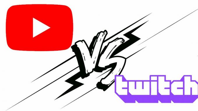 YouTube VS Twitchi pilt 