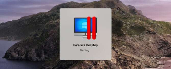 Parallels Desktop käivitamine