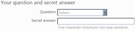 hotmailSecretQuestion