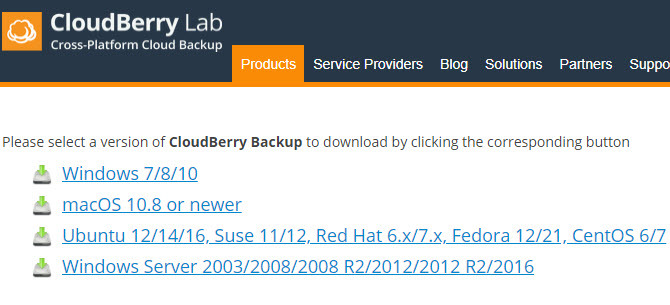 CloudBerry Backup kaitseb faile Windowsi, Maci ja Linux 01 CloudBerry varundusplatvormidel