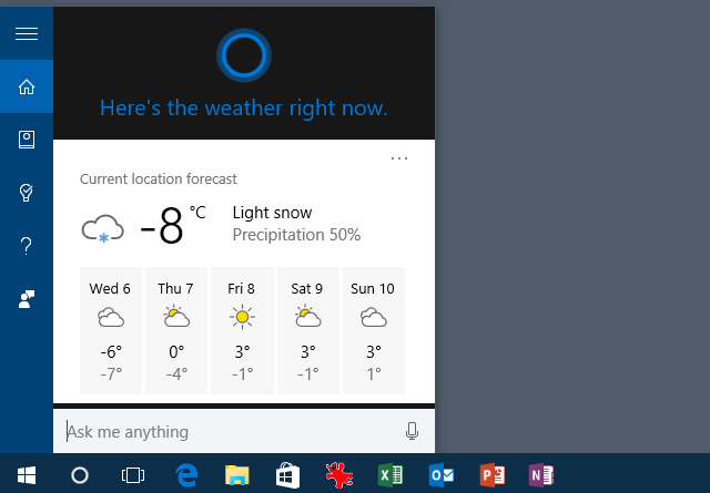 Cortana eelvaade