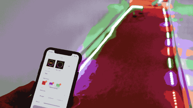 govee dreamcolor valgustusribad, millega isetegemise animatsioon