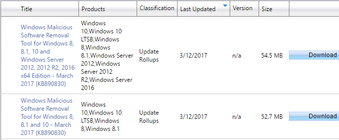 Windows Update ei tööta opsüsteemides Windows 7 ja 8.1. Uue riistvaraga töötamine Microsofti värskenduste kataloogiotsing 670x277