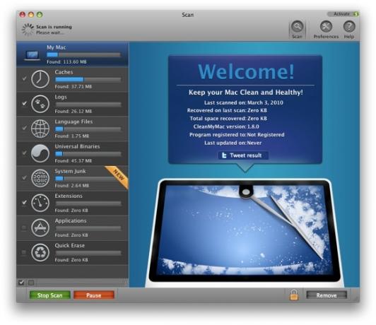 Puhastage oma Mac ja andke talle CleanMyMac [Giveaway] Scan abil uus elu