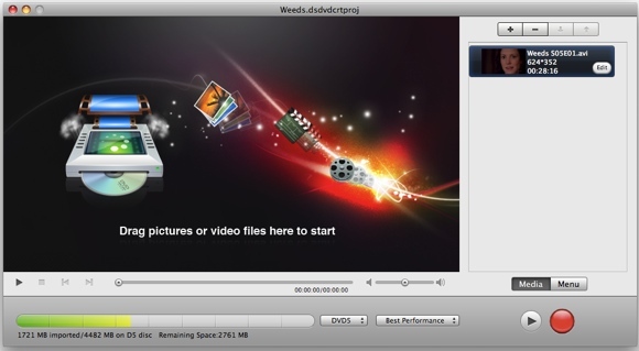 Daniusoft Double Give: Video Converter Ultimate & DVD Creator [Mac] videomenüü