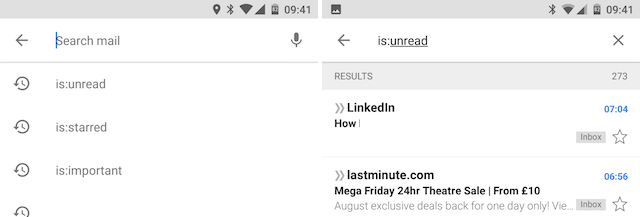 Android Gmail on otsingusõna