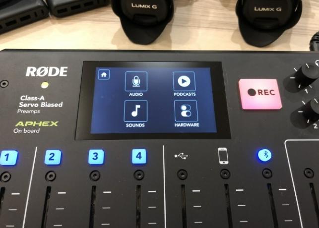 Rodecaster Pro suvandite menüü