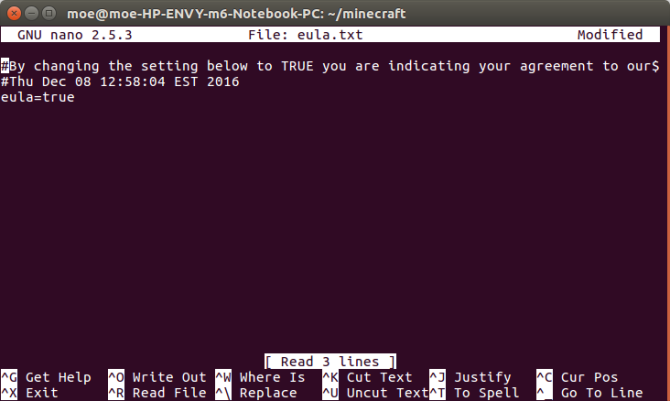 minecraft eula tõsi