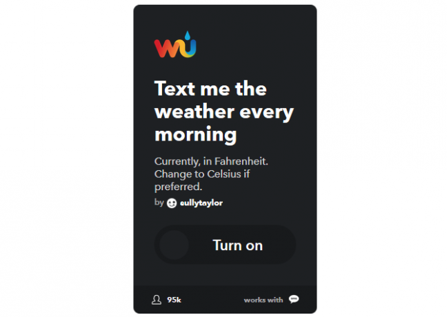 Ülim IFTTT juhend: kasutage veebi kõige võimsamat tööriista nagu Pro 3IFTTT TextWeather