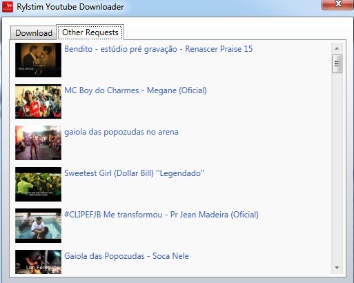 Rylstim YouTube Downloader: töölauarakendus YouTube'i videote allalaadimiseks erinevates failivormingutes Downloader