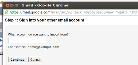 importida vanad gmailid meilid gmail