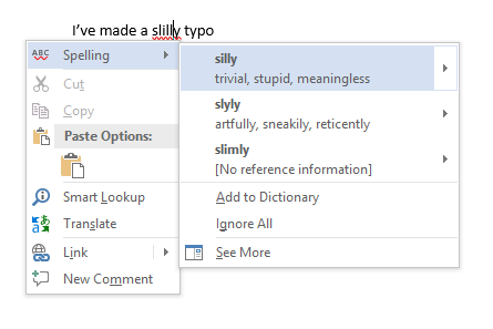 Õigekirja ja grammatika kontroll Microsoft Wordis MS Word Typo