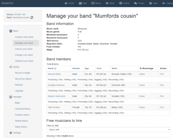 10 parimat tasuta online suurärimängu, mida peaksite proovima StudioTcn band Management ekraanil