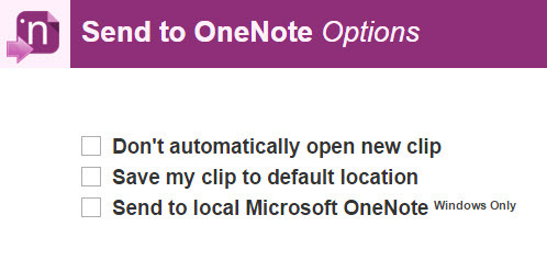 Saada OneNote'i Chrome'i laiendile