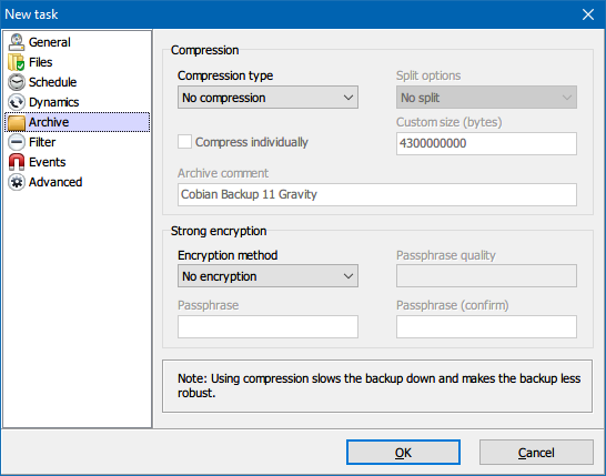 Windowsi varundamise ja taastamise juhend windows cobian backup 5