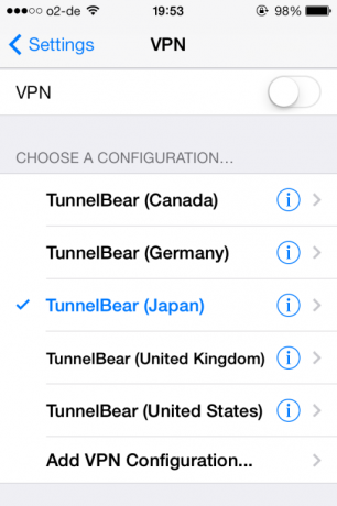 Seadistage VPN oma iPhone'is minutitega tunnelbear tunnelbear9 abil