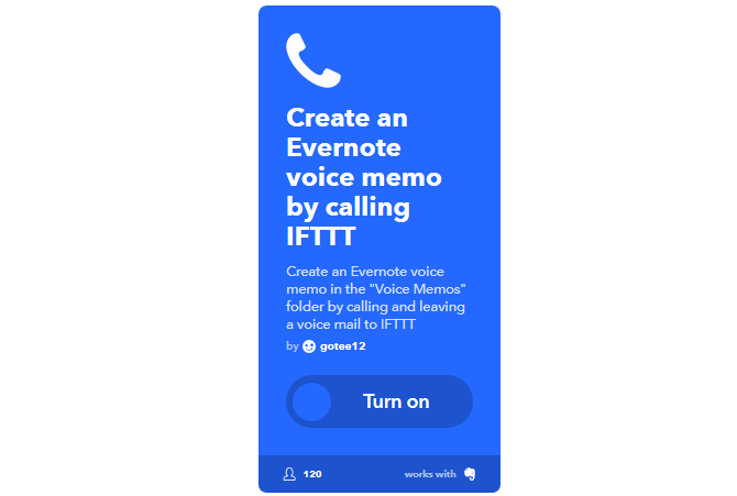 Ülim IFTTT-i juhend: kasutage veebi kõige võimsamat tööriista nagu Pro 24IFTTT EvernotteVoiceMemos