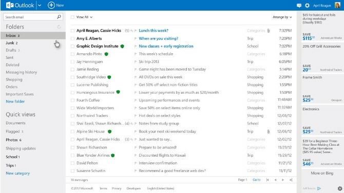 google alternatiivid - outlook.com