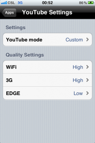 3G Unrestrictor 5 võimaldab teil kontrollida oma iPhone'i andmete [Cydia, iOS] 3GU liidese yt sätteid