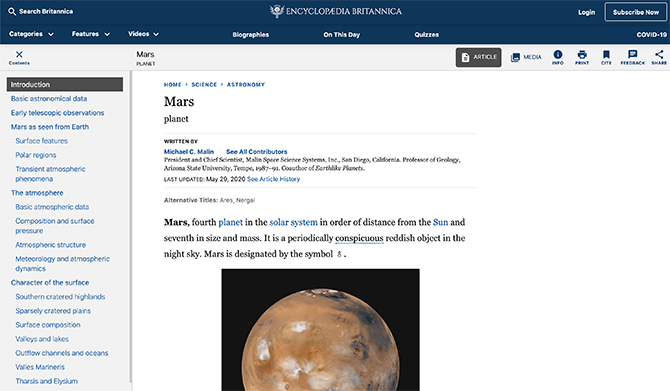 Marsi määratlus ja teave