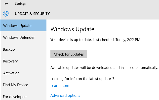 Windows 10 sügisene värskendus