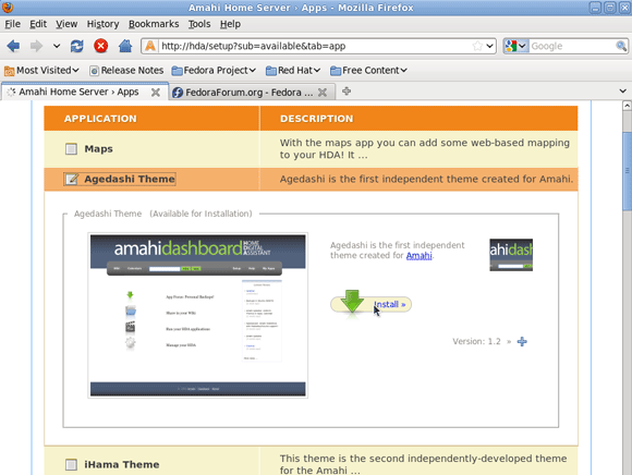 Amahi koduserveri seadistamine - draivi lisamine serverisse [Linux] 2 installige agedashi teema install