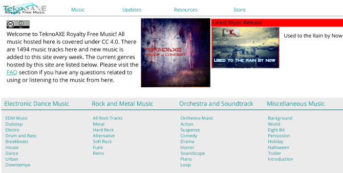 TeknoAXE-l on allalaadimiseks suur tasuta ja tasuta muusika kogumik