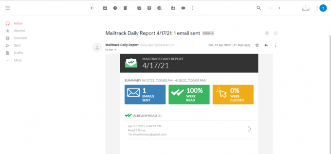 MailTrack Gmaili jaoks